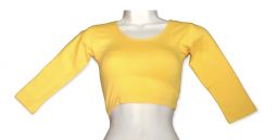 Long sleeve Stretch Choli YELLOW